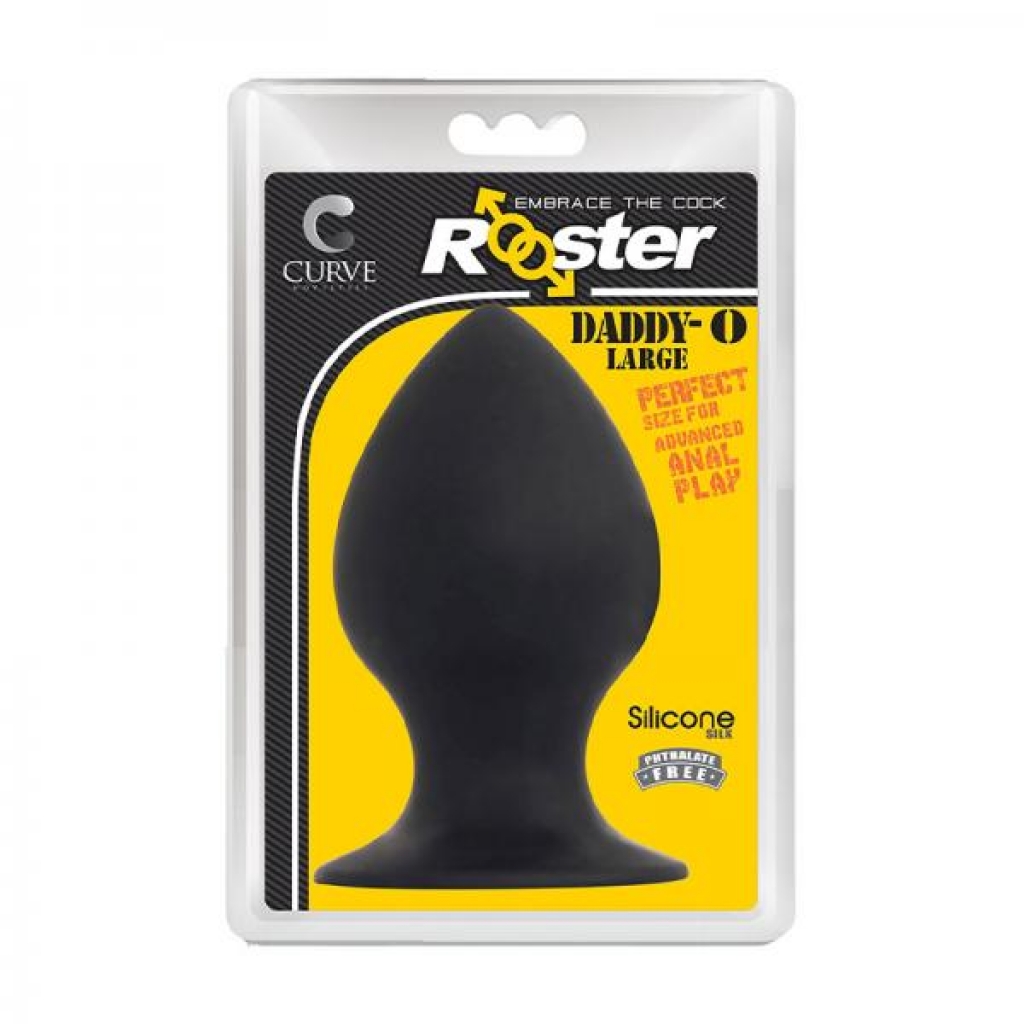 Rooster Daddy-o Large Anal Plug Black - Anal Plugs