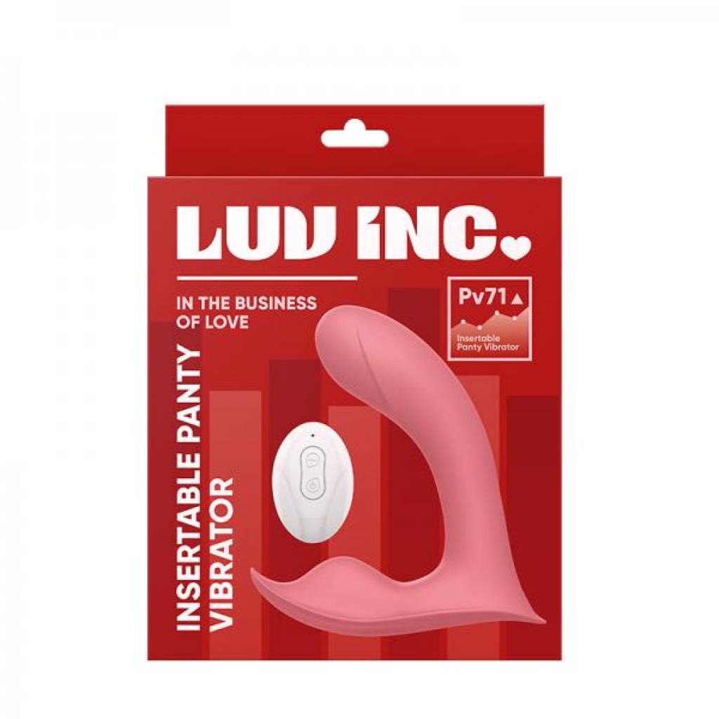 Luv Inc Pv71 Insertable Panty Vibrator Taupe - Vibrating Panties