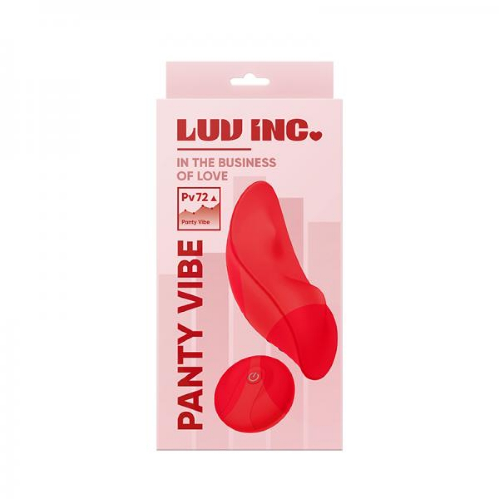 Luv Inc Pv72 Panty Vibe Red - Vibrating Panties
