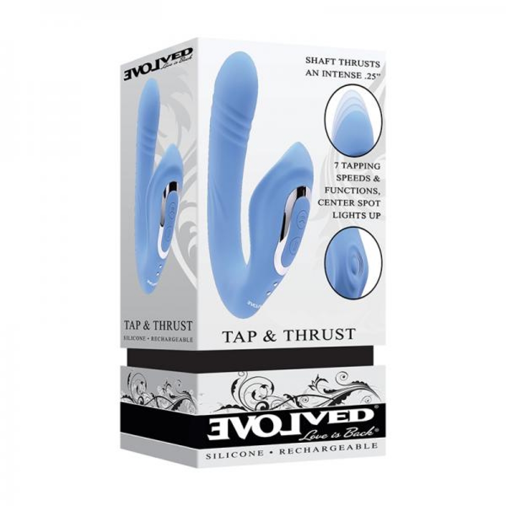 Evolved Tap & Thrust Blue - G-Spot Vibrators Clit Stimulators