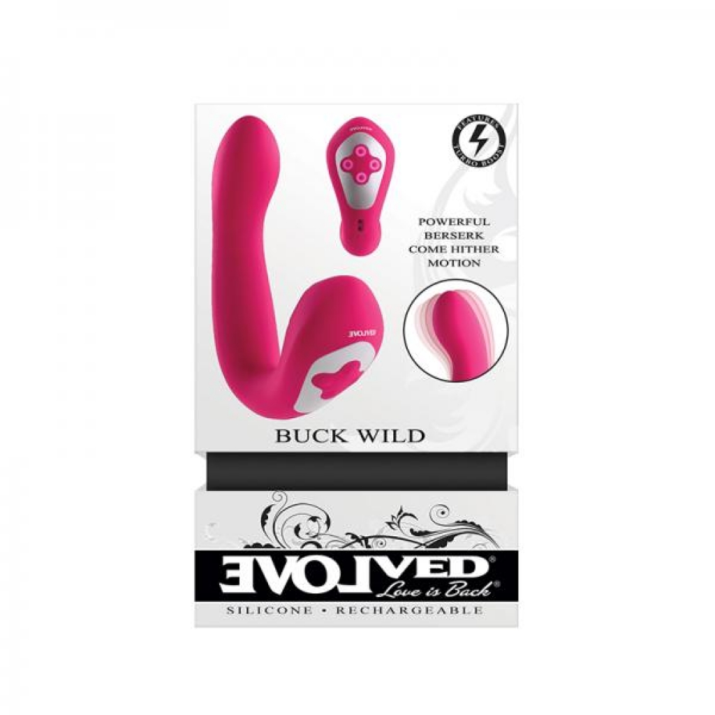 Evolved Buck Wild Dual Stimulator Pink - G-Spot Vibrators Clit Stimulators