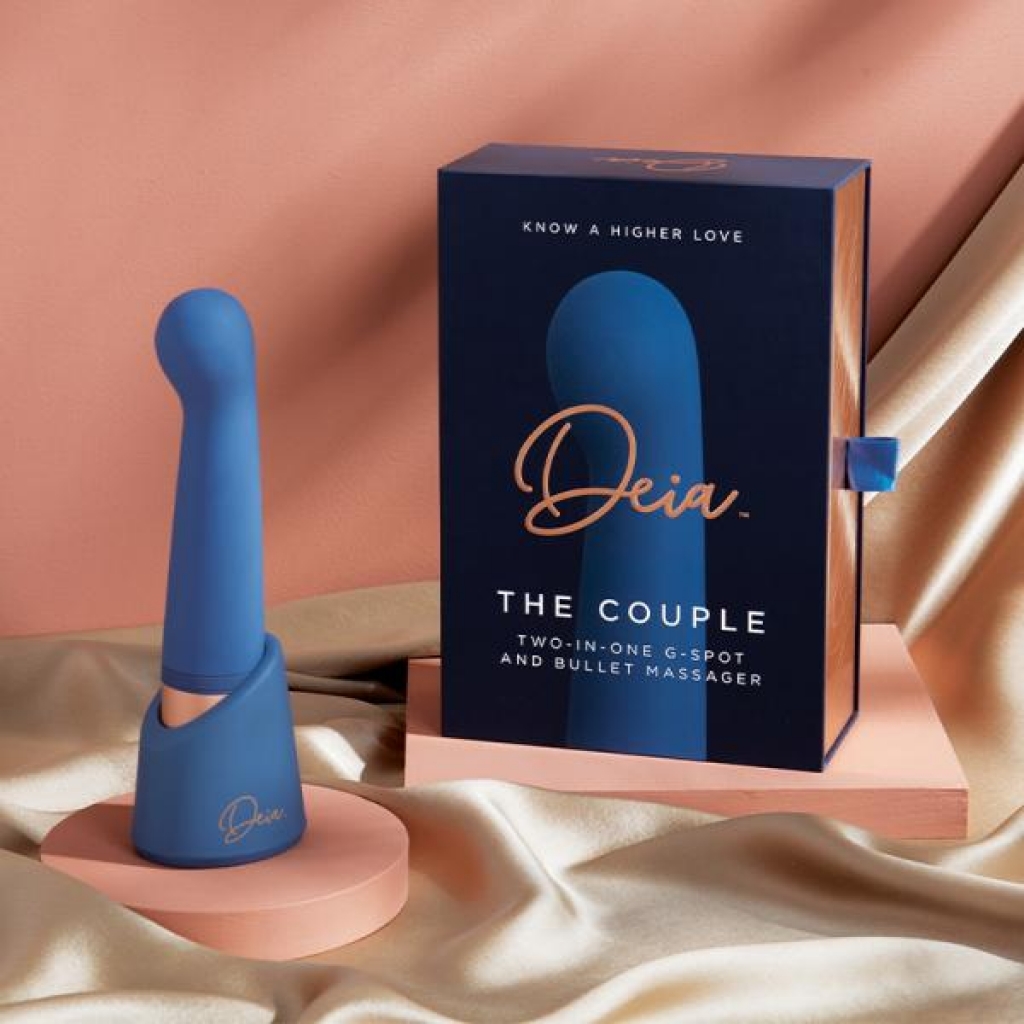Deia The Couple G-spot And Bullet Massager Silicone Blue - Body Massagers