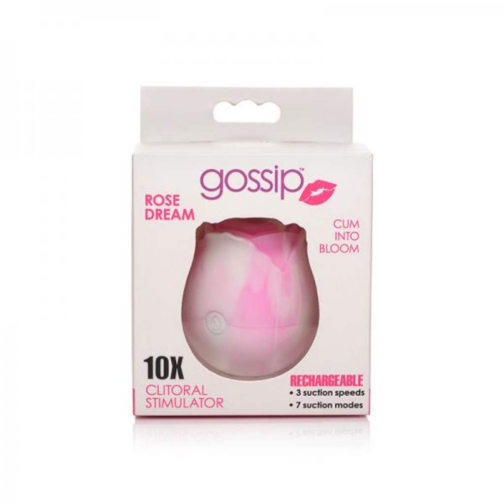 Gossip Cum Into Bloom Clitoral Vibrator Rose Dream Silicone Swirl - Clit Suckers & Oral Suction