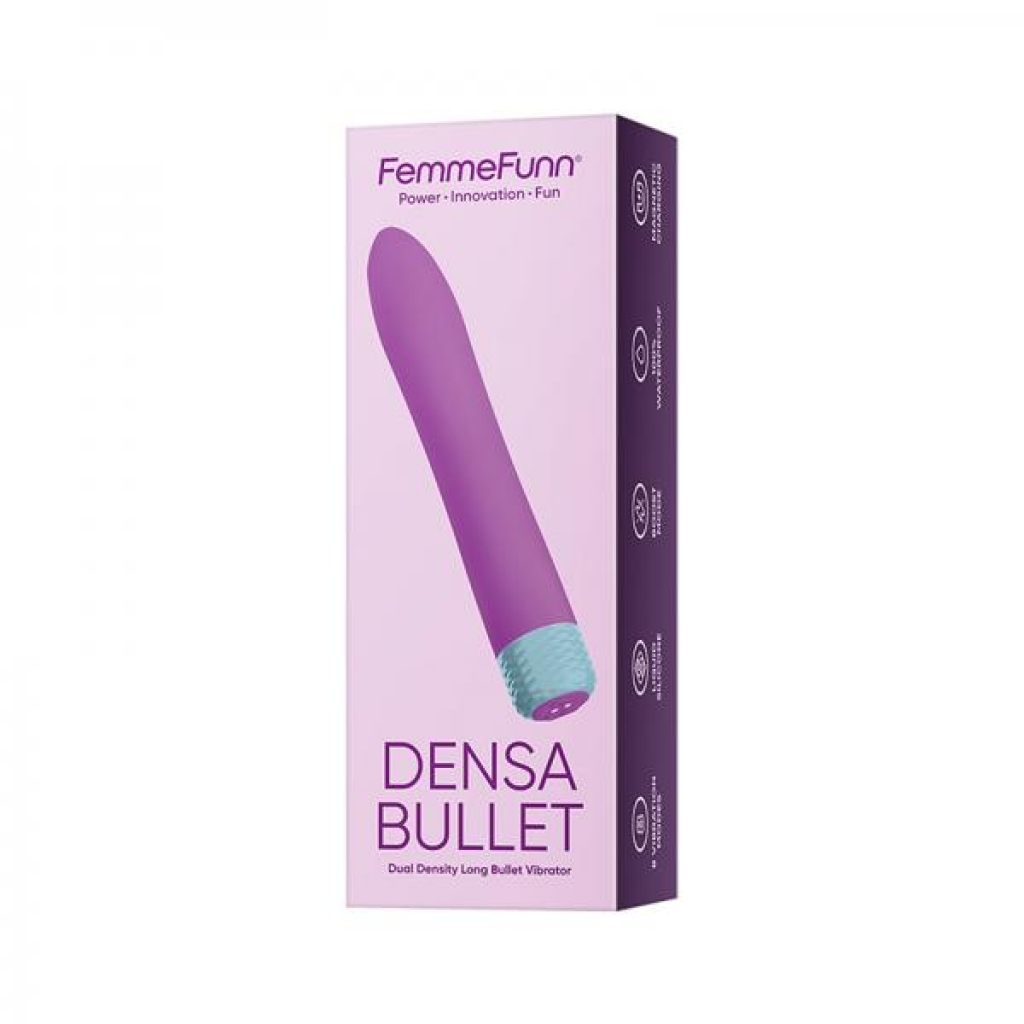 Femmefunn Densa Dual-density Long Bullet Silicone Purple - Bullet Vibrators