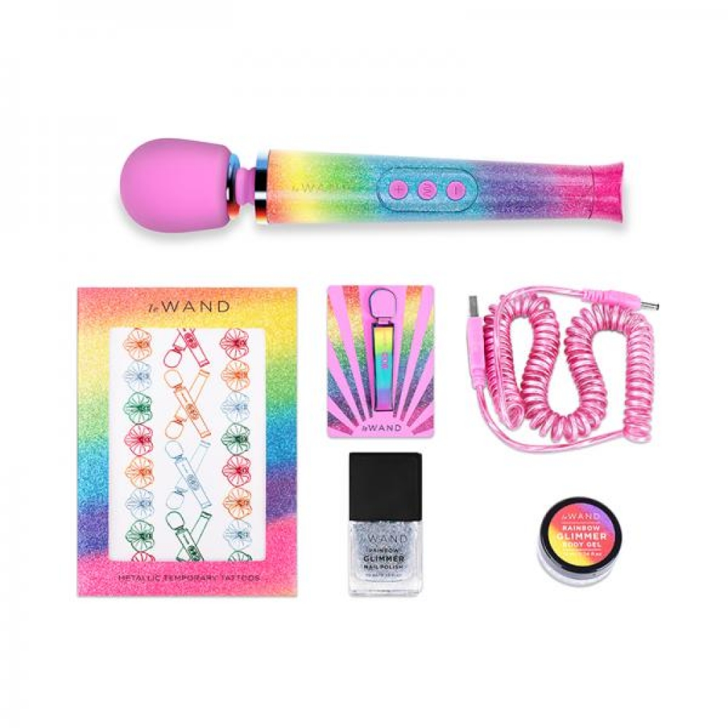Le Wand Petite All That Glimmers Rainbow Ombre - Palm Size Massagers