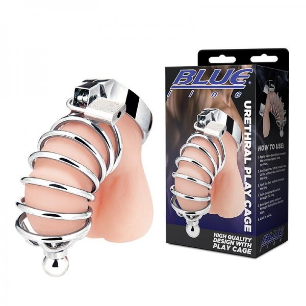 Blue Line C & B Gear Urethral Play Cage - Chastity & Cock Cages