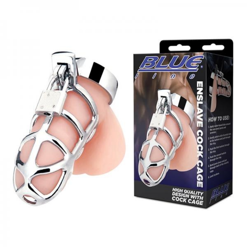 Blue Line C & B Gear Enslave Cock Cage - Chastity & Cock Cages