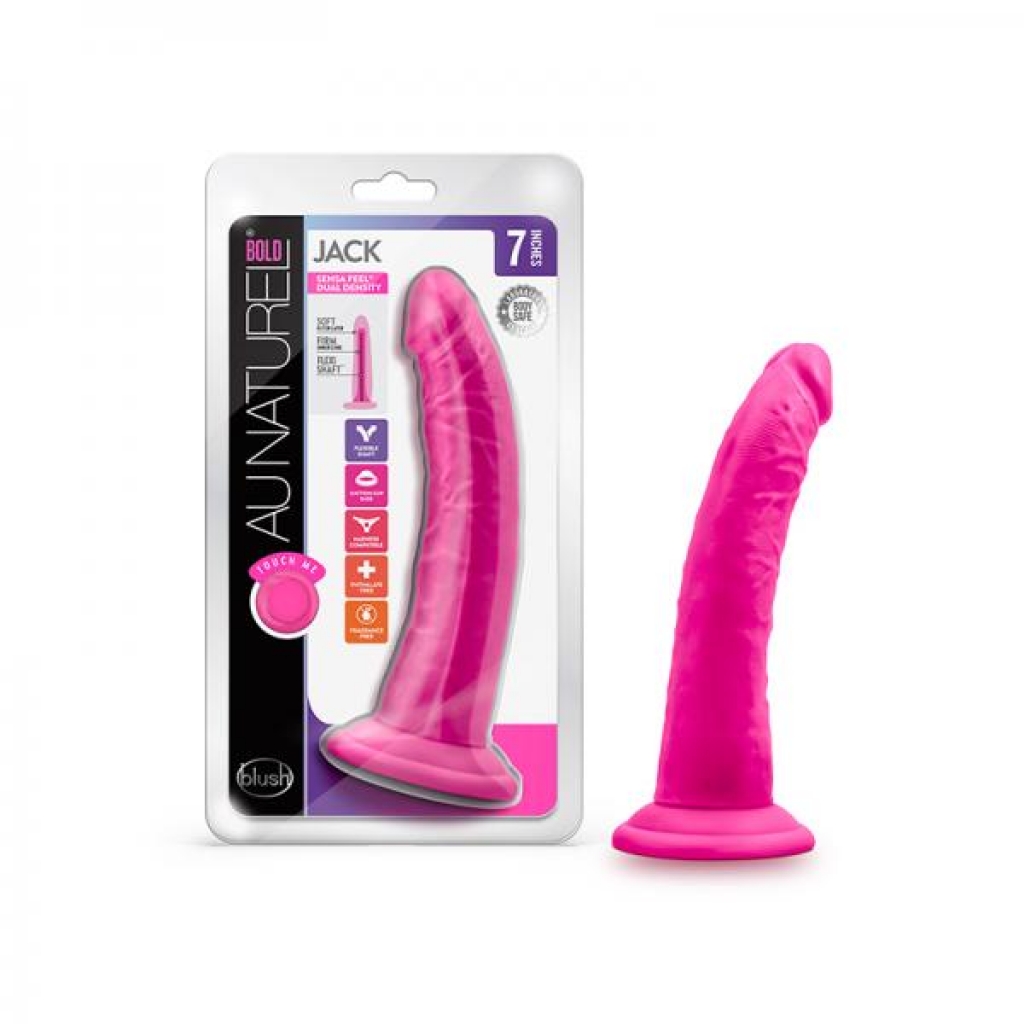 Au Naturel Bold Jack Dildo 7 In. Pink - Realistic Dildos & Dongs