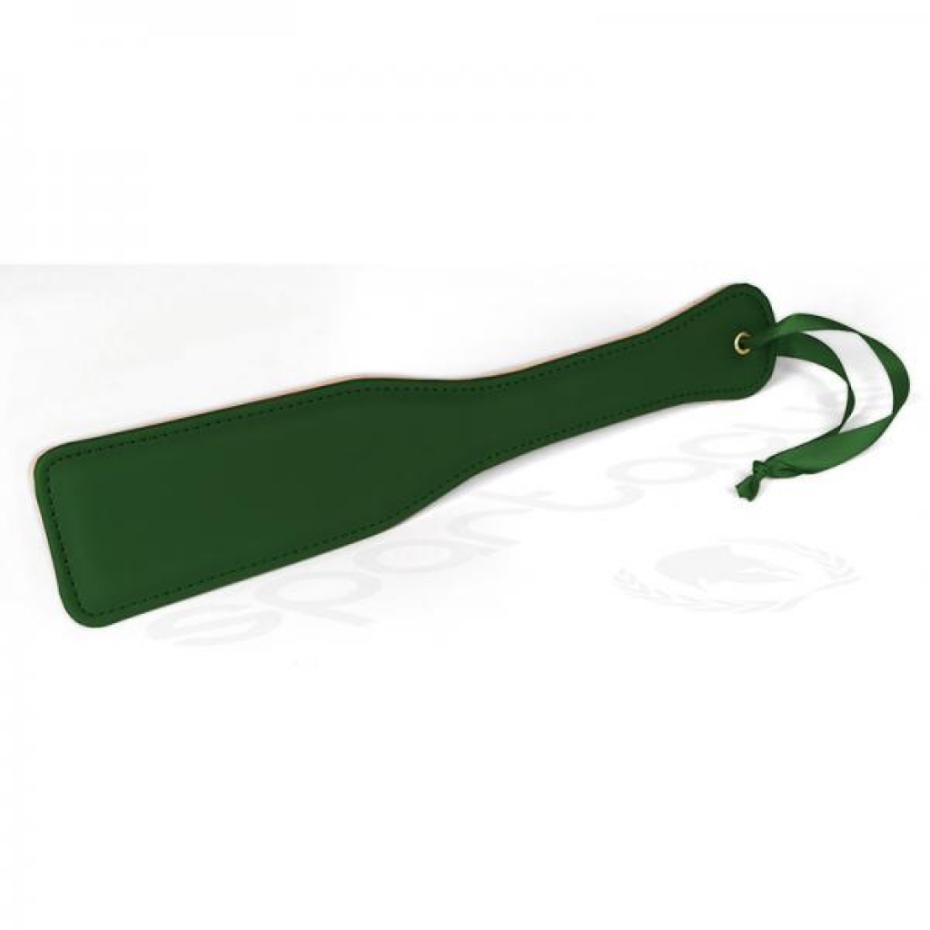 Spartacus Green Pu Paddle With Reverse Plush - Crops