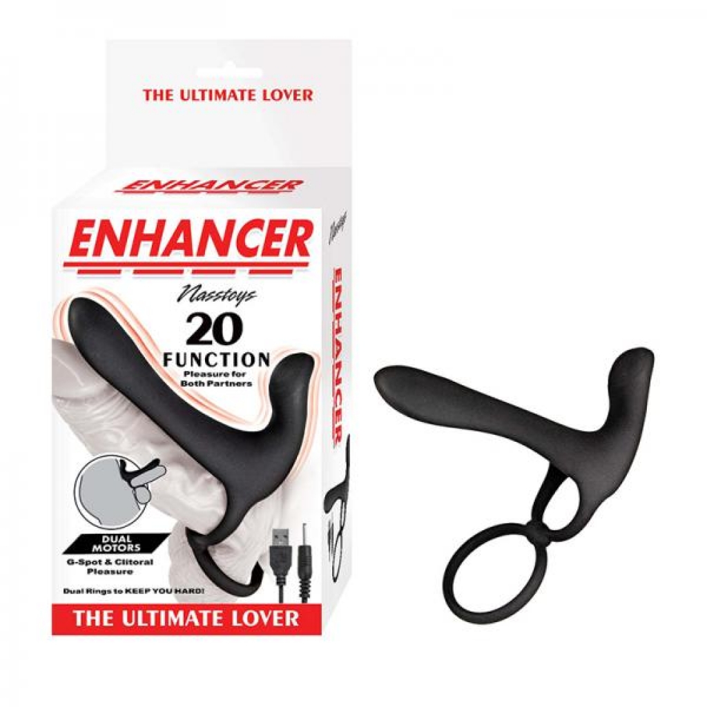 Enhancer The Ultimate Lover Silicone Black - Penis Extensions