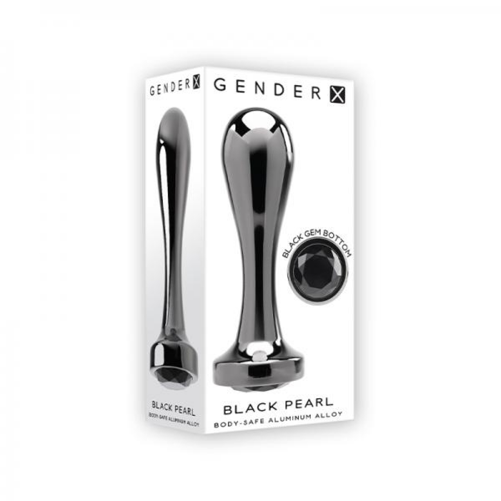 Gender X Black Pearl Aluminum Plug - Anal Plugs