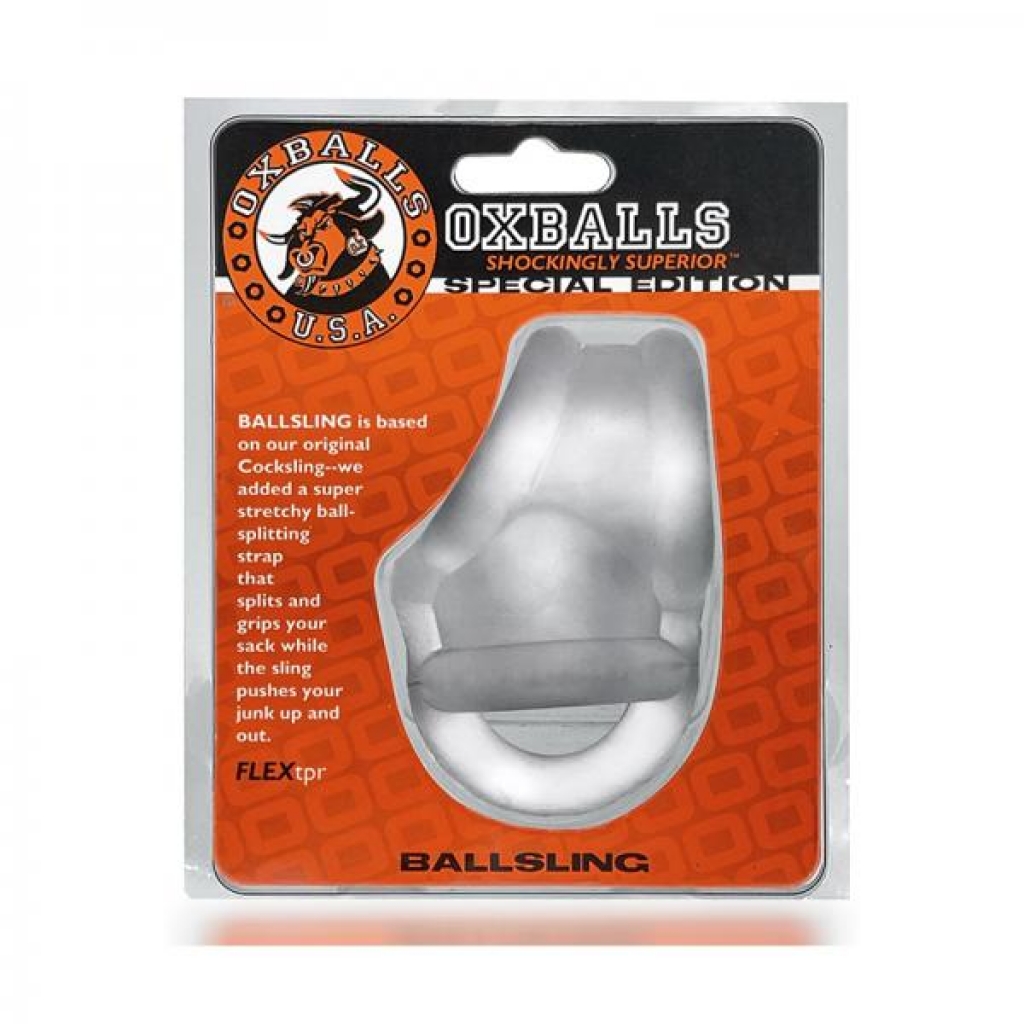 Oxballs Ballsling Ball-split-sling Clear Ice - Mens Cock & Ball Gear