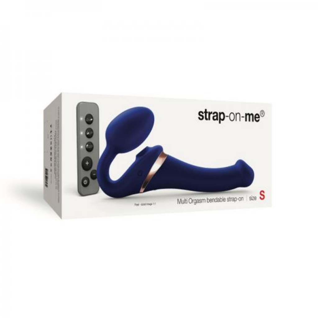 Strap-on-me Multi Orgasm Bendable Strap-on Small Night Blue - Strapless Strap-ons