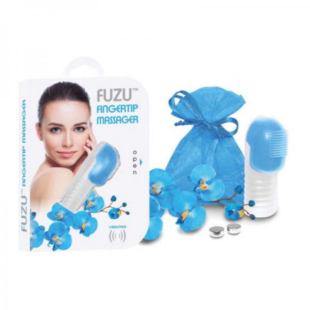 Fuzu Vibrating Fingertip Massager Neon Blue - Body Massagers
