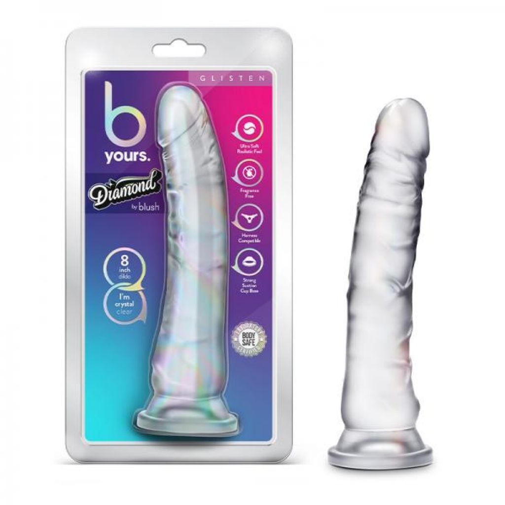 B Yours Diamond Glisten 8 In. Clear - Realistic Dildos & Dongs
