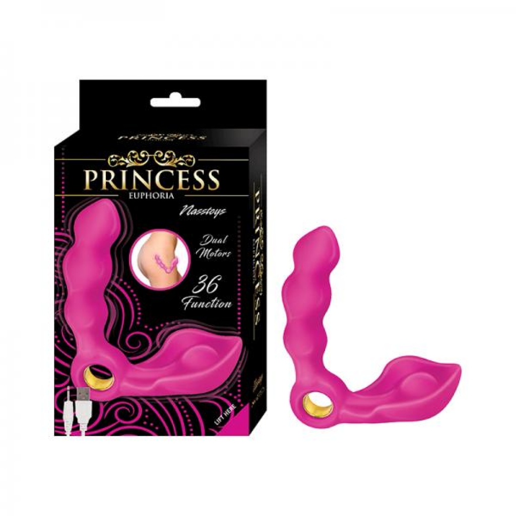 Princess Euphora Dual Stimulator Silicone Pink - G-Spot Vibrators Clit Stimulators