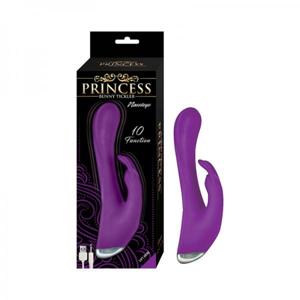 Princess Bunny Tickler Dual Stimulator Silicone Purple - Rabbit Vibrators