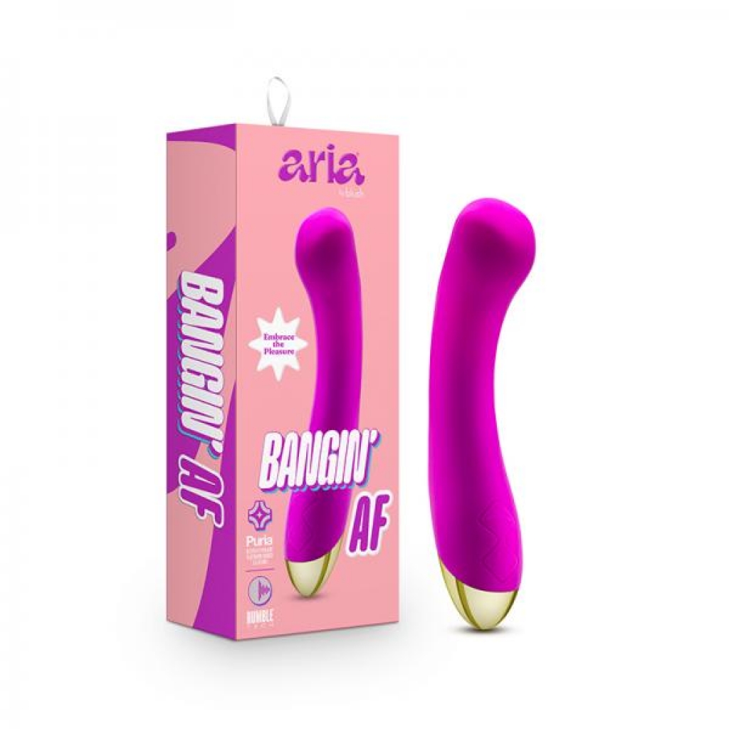 Aria Bangin' Af G-spot Vibrator Purple - G-Spot Vibrators