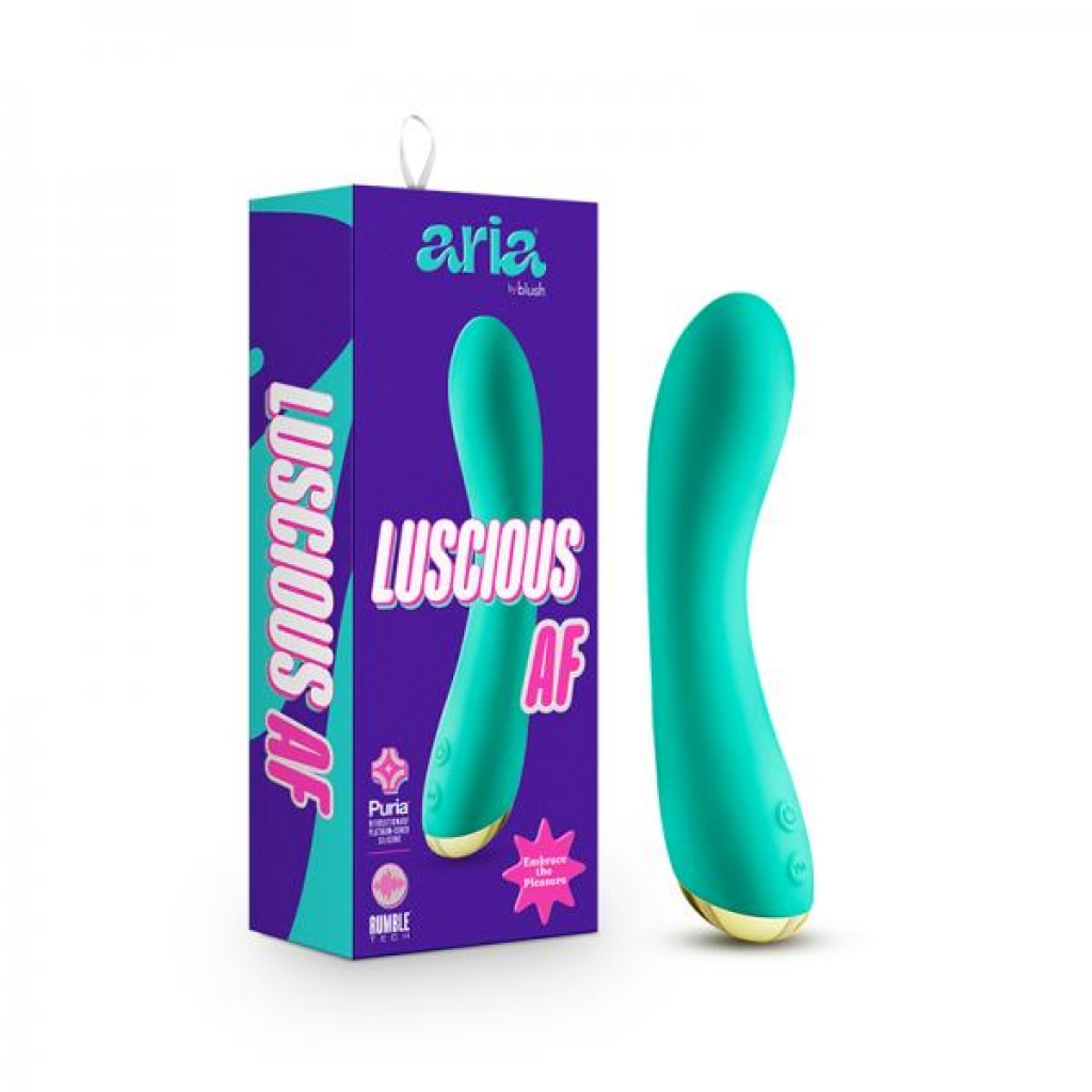 Aria Luscious Af G-spot Vibrator Teal - G-Spot Vibrators