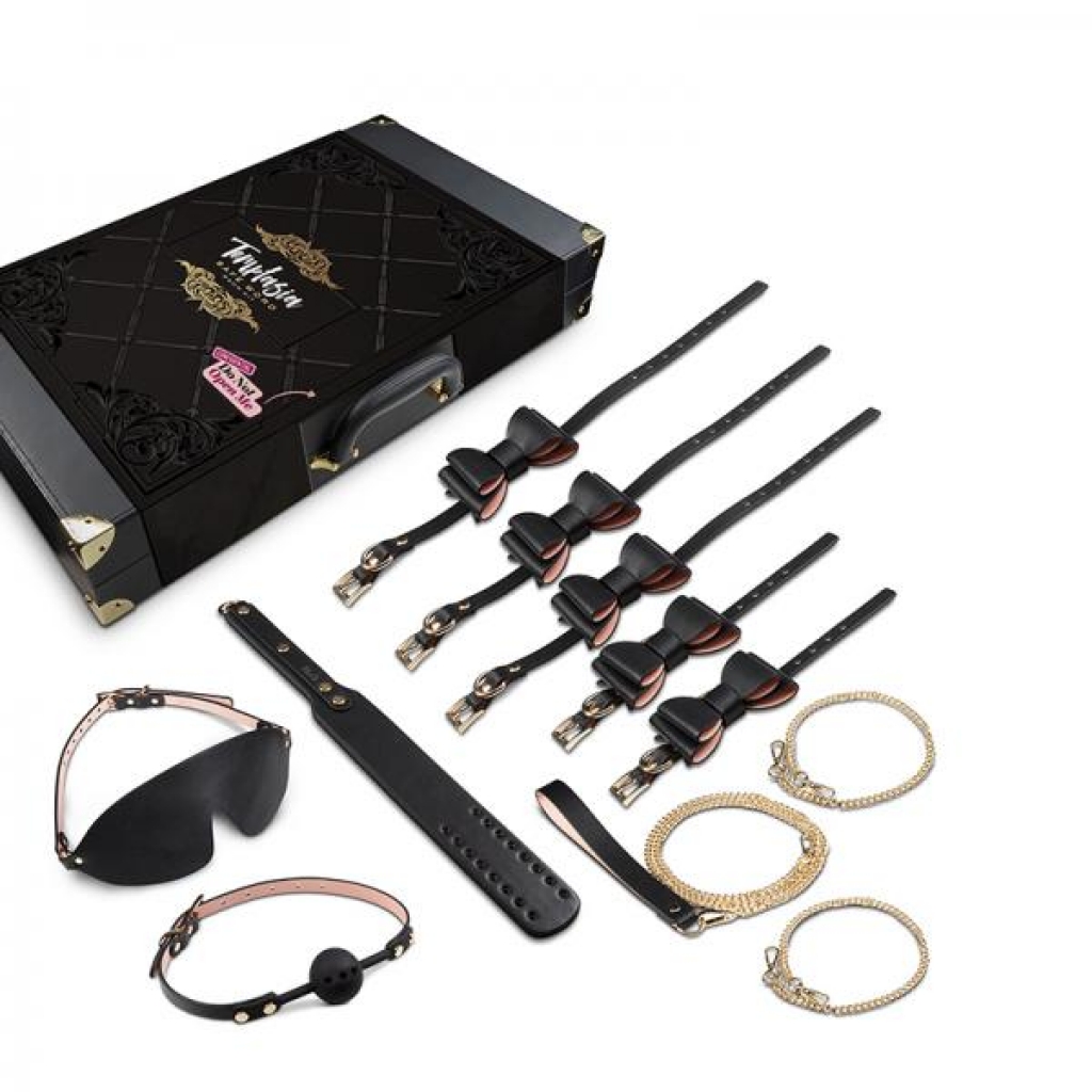 Temptasia Safe Word Bondage Kit With Suitcase Black - BDSM Kits