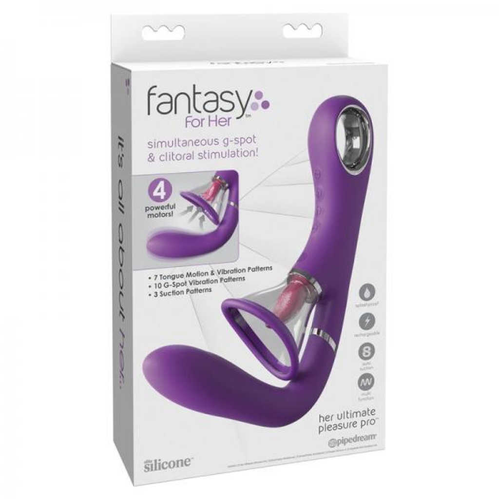 Fantasy For Her Her Ultimate Pleasure Pro Silicone Purple - G-Spot Vibrators Clit Stimulators