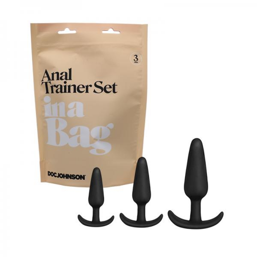 In A Bag Anal Trainer Set Black - Anal Plugs