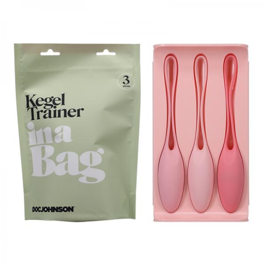 In A Bag Kegel Trainer 3-piece Set Pink - Kegel Exercisers