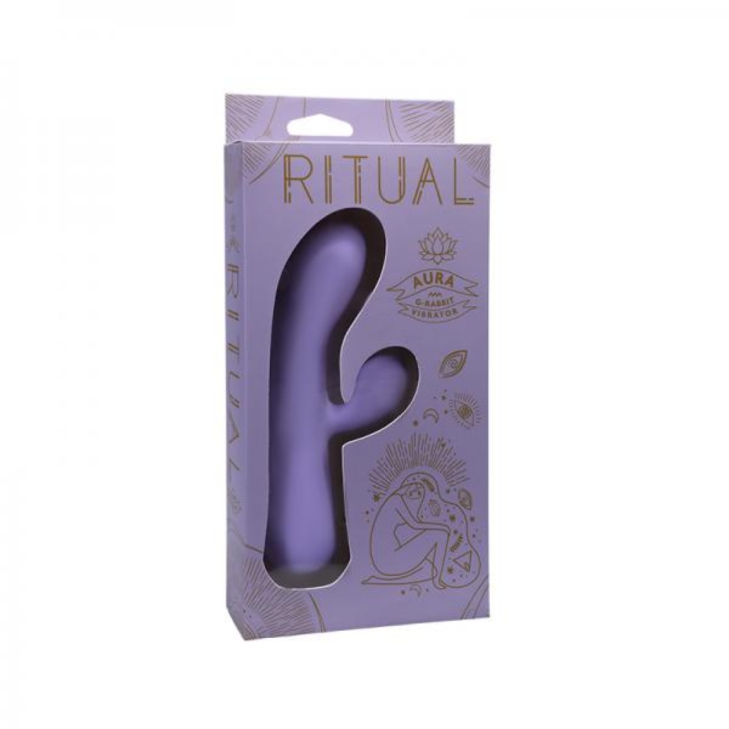 Ritual Aura Rechargeable Silicone Rabbit Vibe Lilac - Rabbit Vibrators