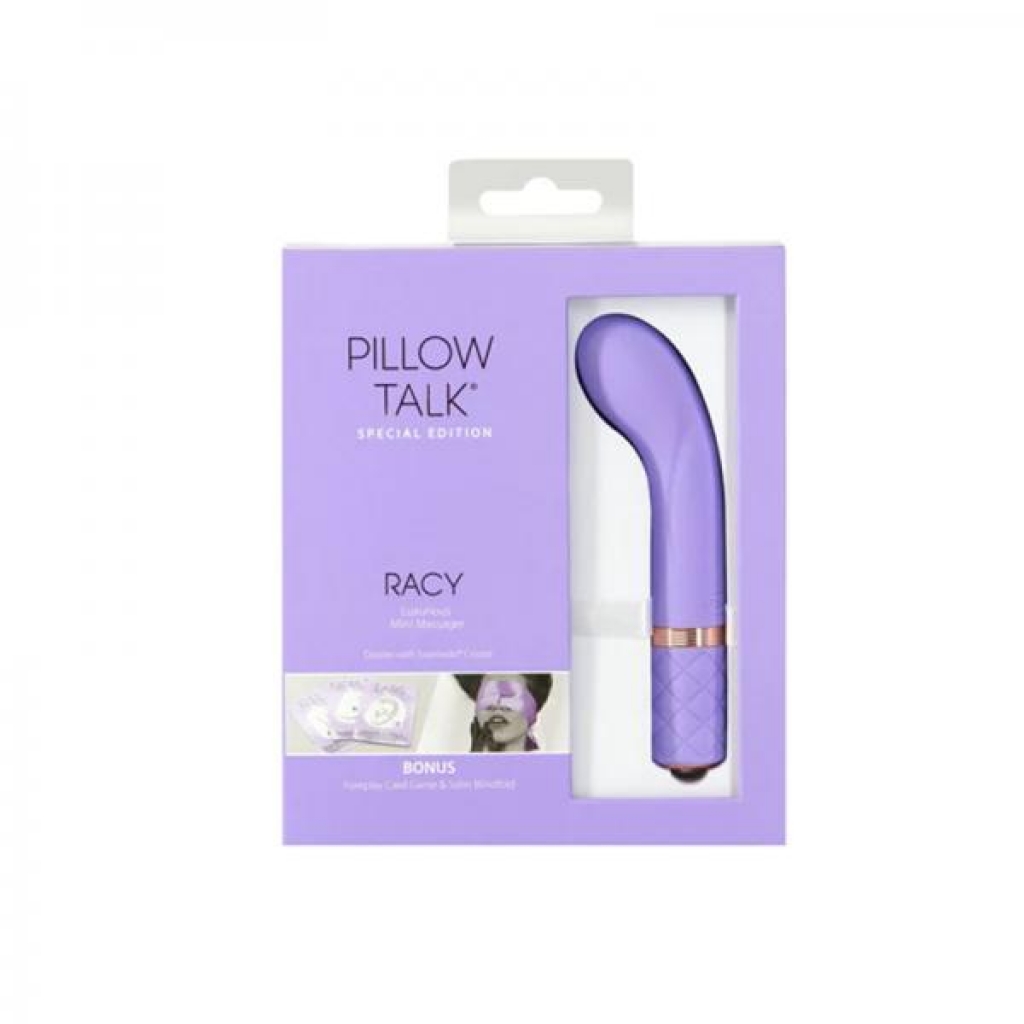 Pillow Talk Special Edition Racy Mini Massager With Swarovski Crystal Purple - G-Spot Vibrators