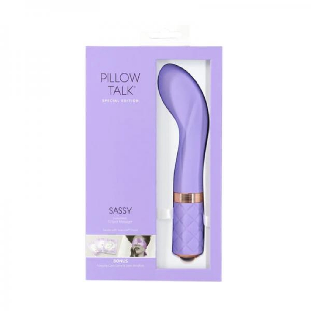 Pillow Talk Special Edition Sassy G-spot Massager With Swarovski Crystal Purple - Body Massagers
