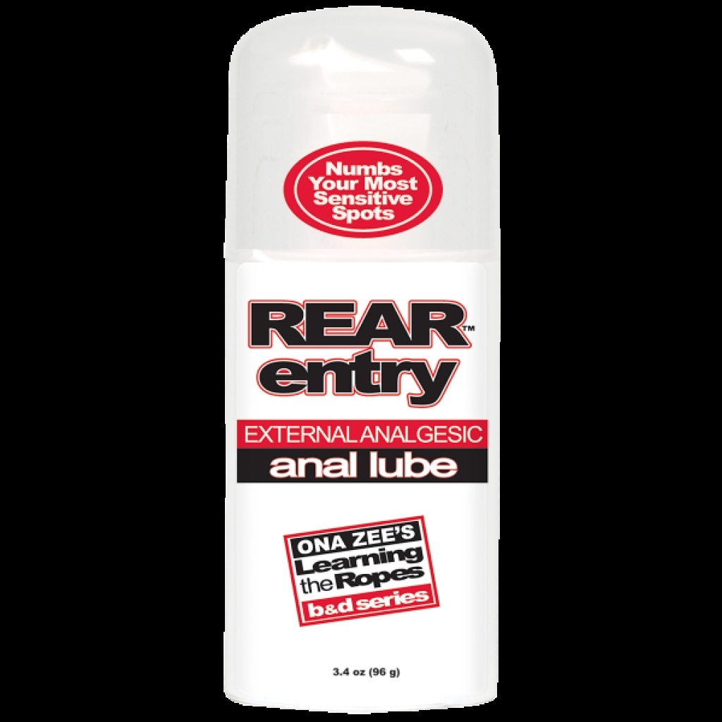 Ona Zees Rear Entry Desensitizing Anal Lube 3.4oz. - Anal Lubricants