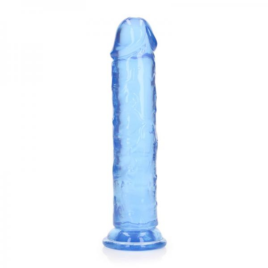 Realrock Crystal Clear Straight 8 In. Dildo Without Balls Blue - Kegel Exercisers