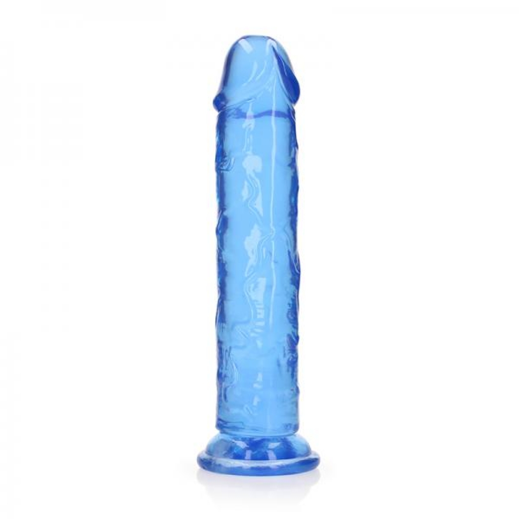 Realrock Crystal Clear Straight 11 In. Dildo Without Balls Blue - Kegel Exercisers