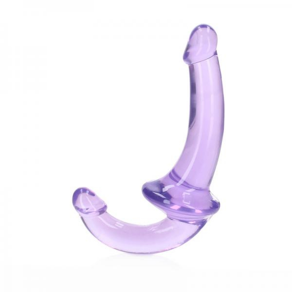 Realrock Crystal Clear 6 In. Strapless Strap-on Dildo Purple - Strapless Strap-ons