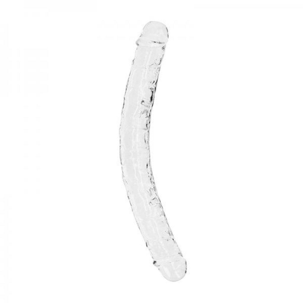 Realrock Crystal Clear Double Dong 13 In. Dual-ended Dildo Clear - Double Dildos