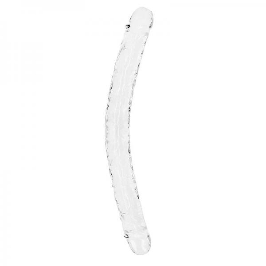 Realrock Crystal Clear Double Dong 18 In. Dual-ended Dildo Clear - Double Dildos