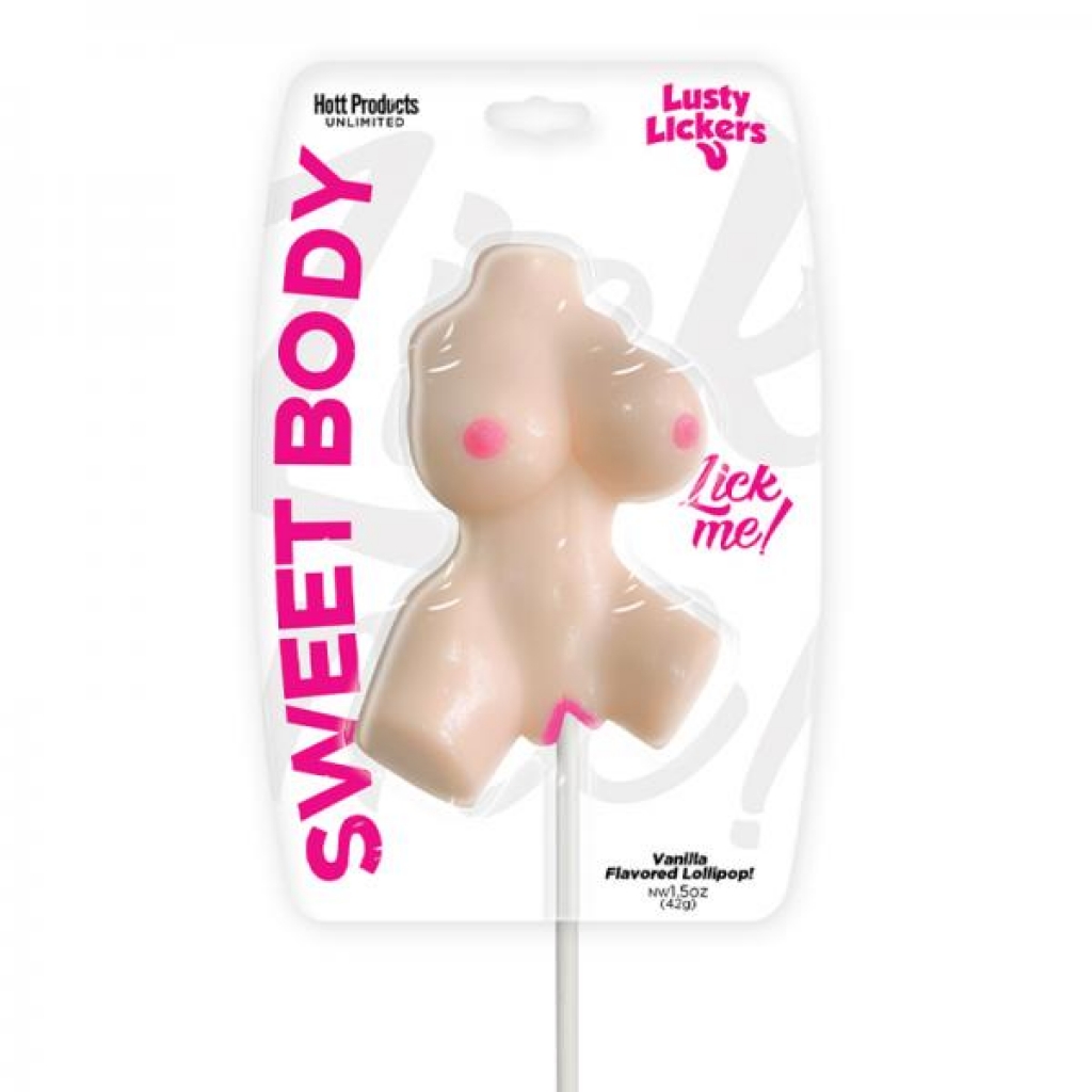 Lusty Lickers Female Torso Pop Butterscotch Flavor - Adult Candy and Erotic Foods