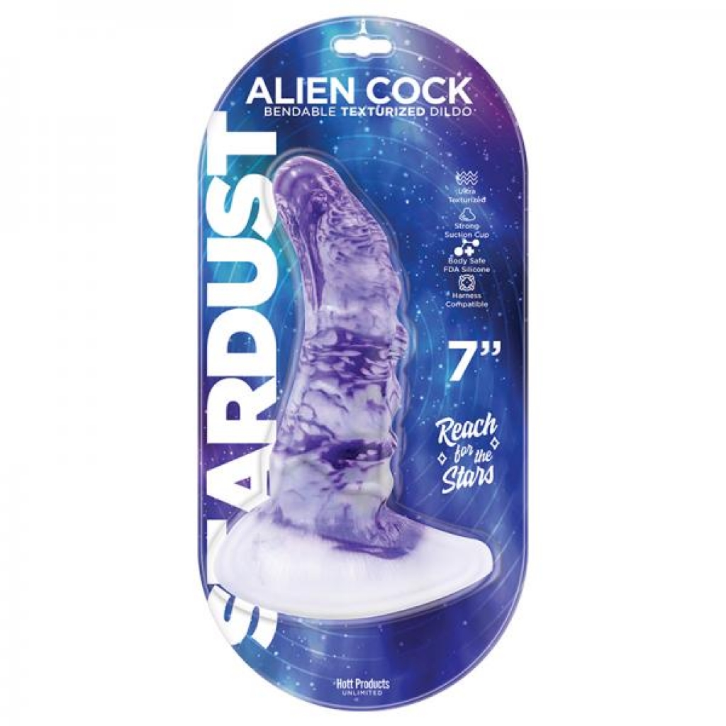 Stardust Alien Cock Silicone Textured Dildo 7in - Extreme Dildos