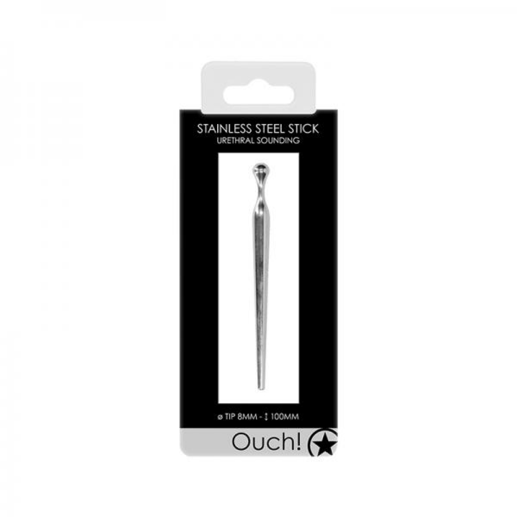 Ouch! Urethral Sounding - Metal Stick - 8 Mm - Medical Play