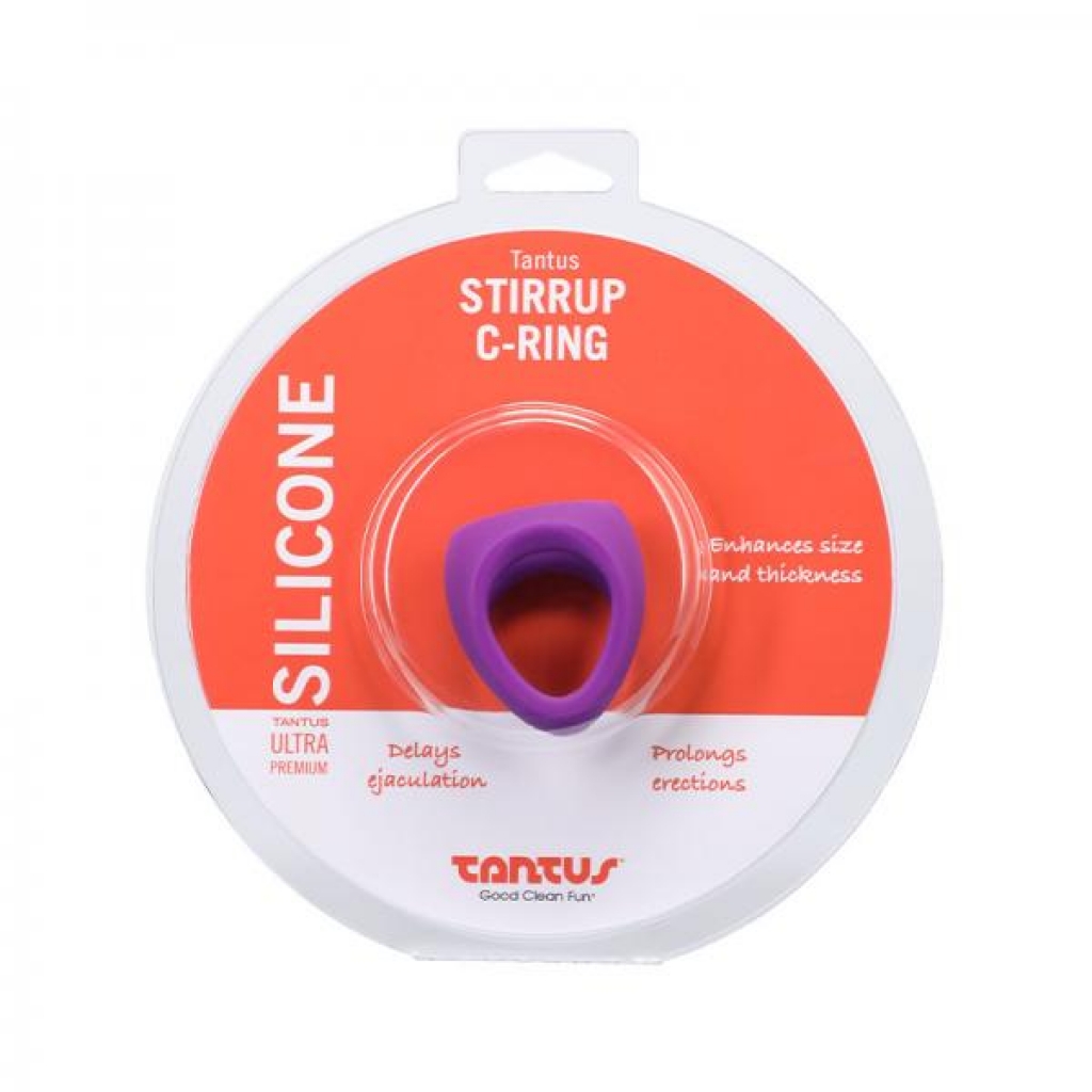 Tantus Stirrup C-ring - Lilac - Luxury Penis Rings