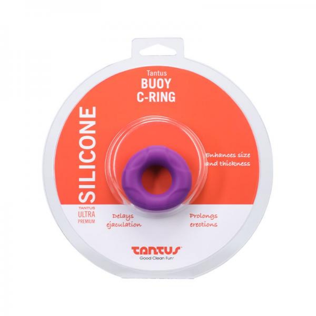 Tantus Buoy C-ring - Medium - Lilac - Classic Penis Rings
