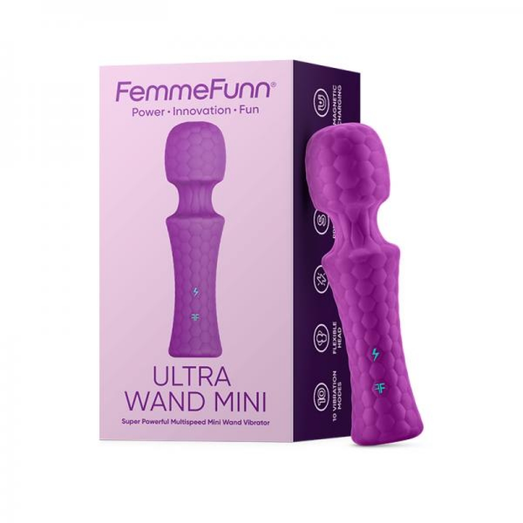 Femmefunn Ultra Wand Mini Purple - Palm Size Massagers