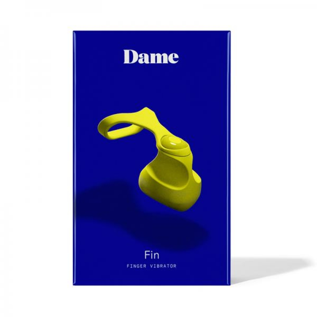 Dame Fin Finger Vibrator Citrus - Finger Vibrators