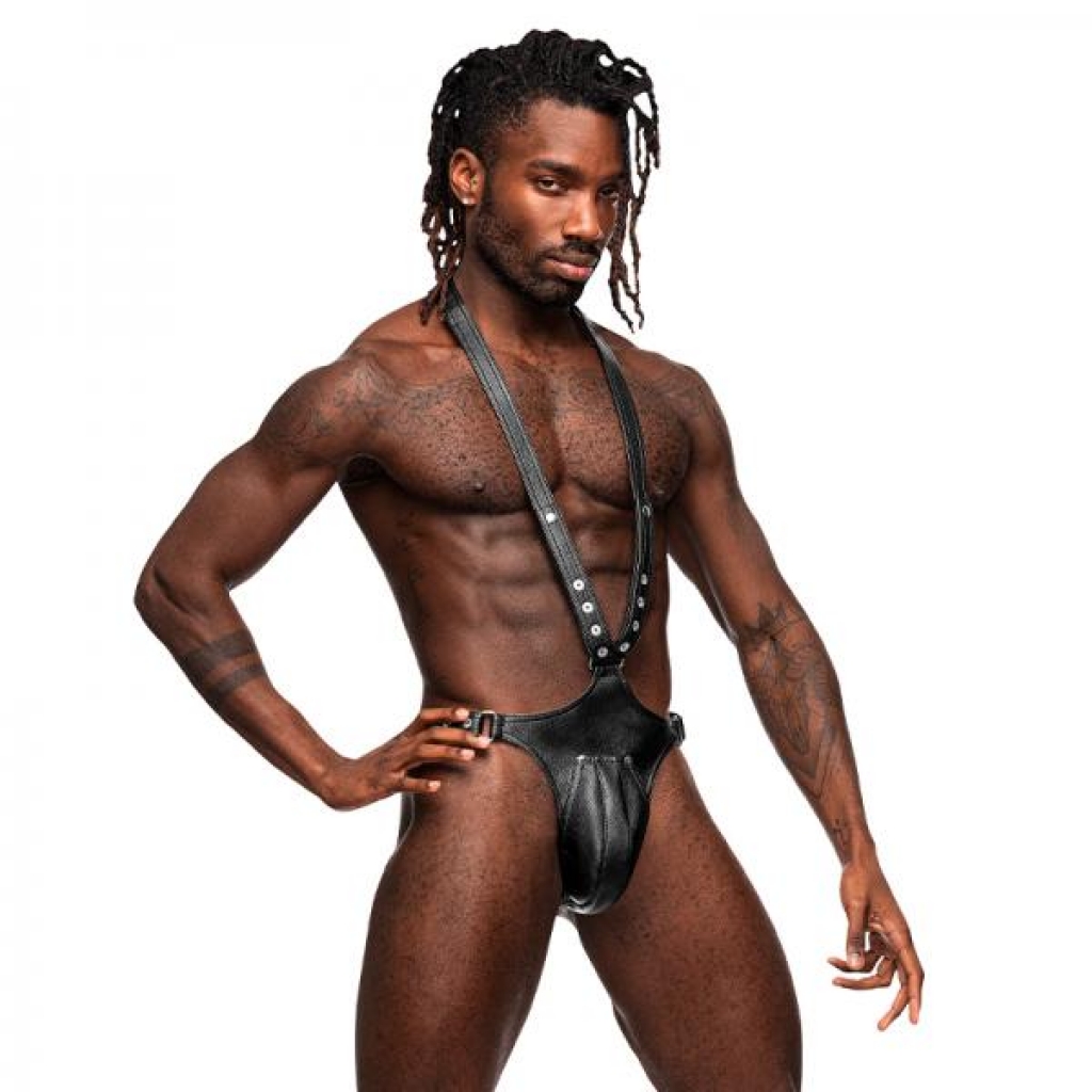 Male Power Men's Leather Capricorn Black O/s - Mens Underwear