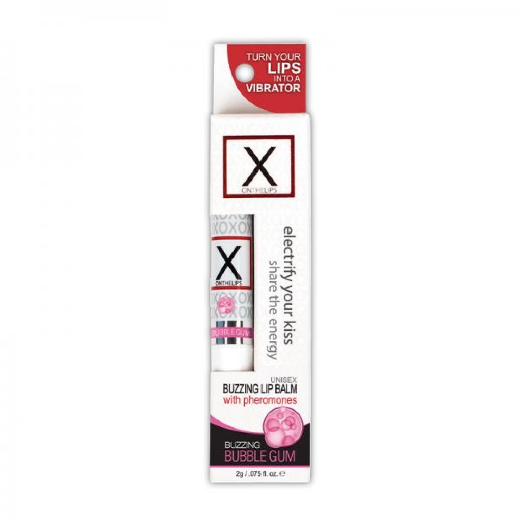 Sensuva X On The Lips Buzzing Lip Balm Bubble Gum - Fragrance & Pheromones
