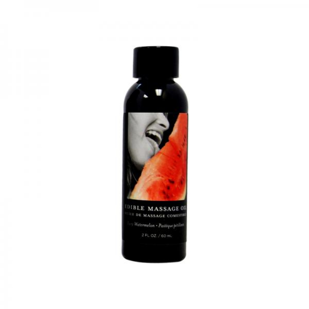Earthly Body Edible Massage Lotion Watermelon 2 Oz. - Sensual Massage Oils & Lotions