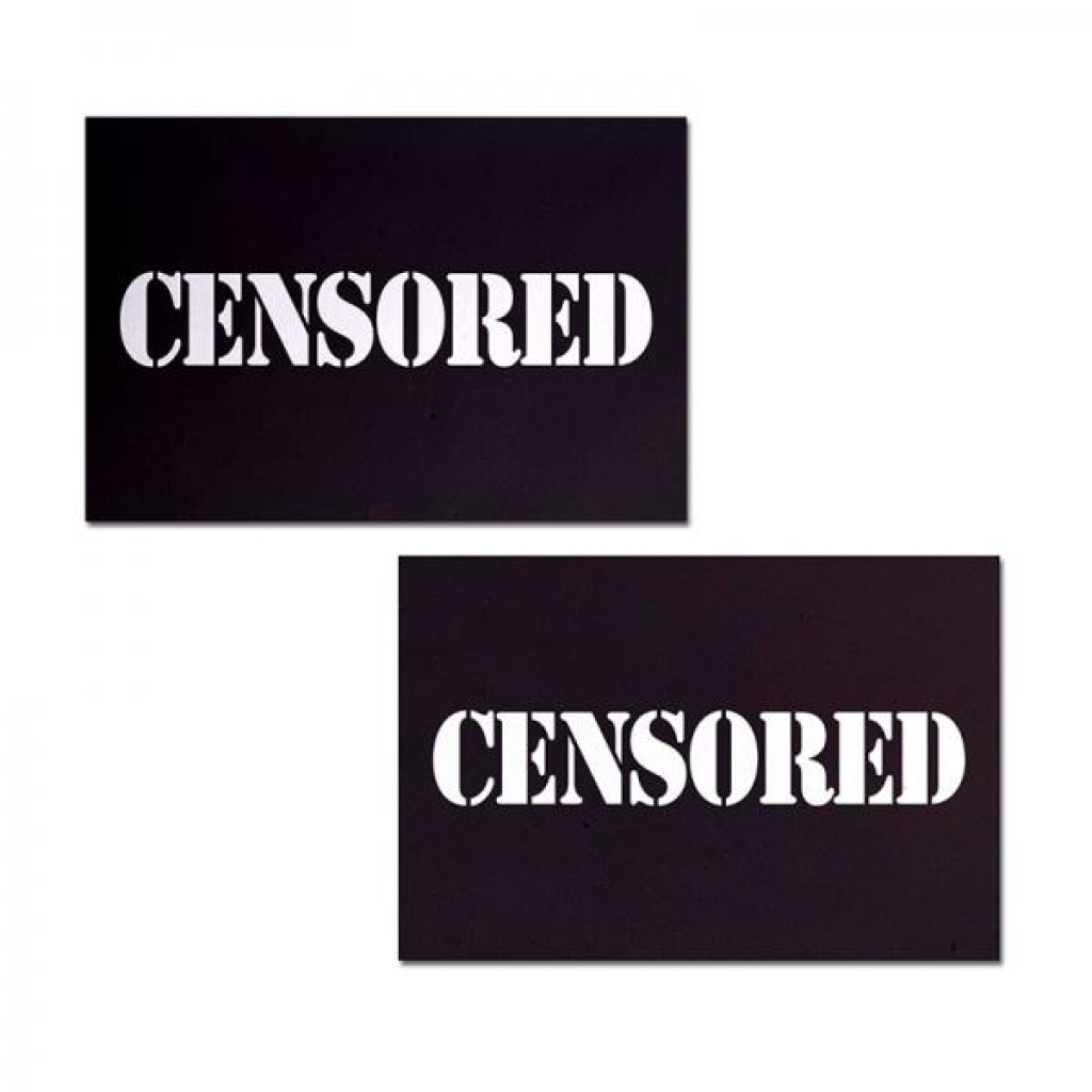 Pastease Censored: Black Censor Bars Nipple Pasties - Pasties, Tattoos & Accessories