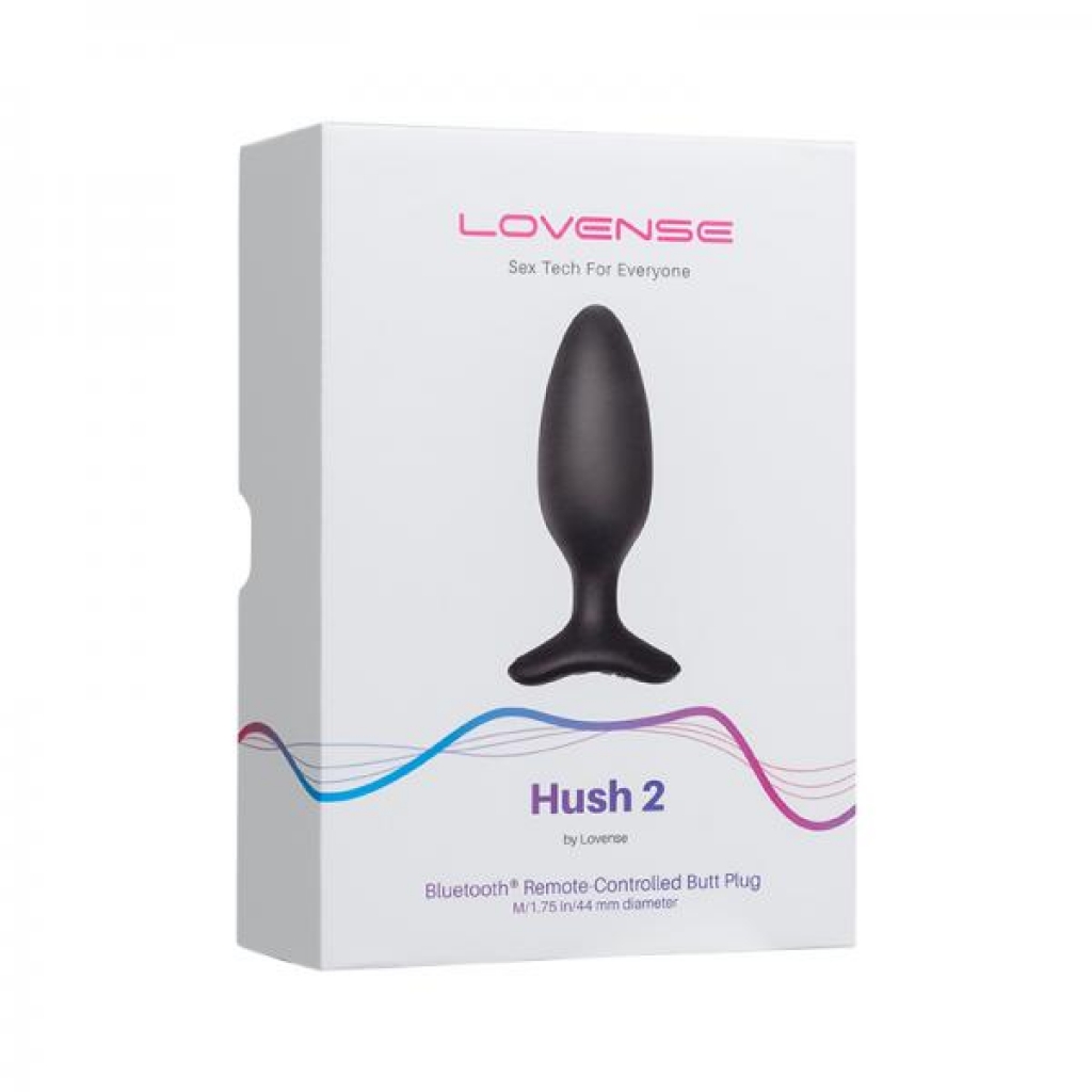 Lovense Hush 2 Bluetooth Remote-controlled Vibrating Butt Plug M 1.75 In. - Anal Plugs