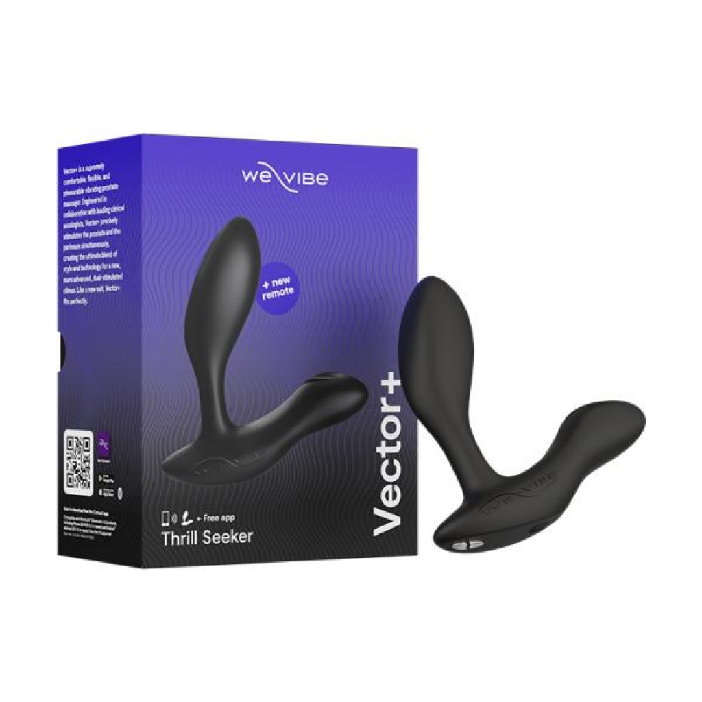 We-vibe Vector+ Prostate Massager Charcoal Black - Prostate Massagers
