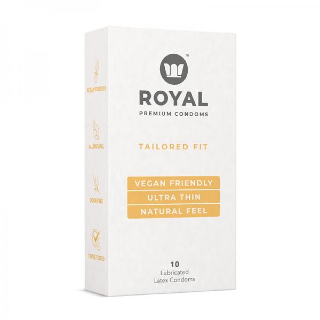 Royal Condom Tailored Fit Vegan Condoms 10-pack - Condoms